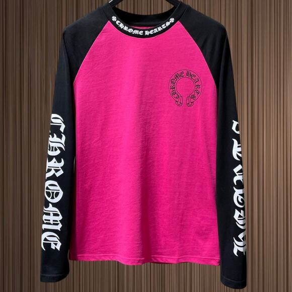 Chrome Hearts Men's Pink Long Sleeve